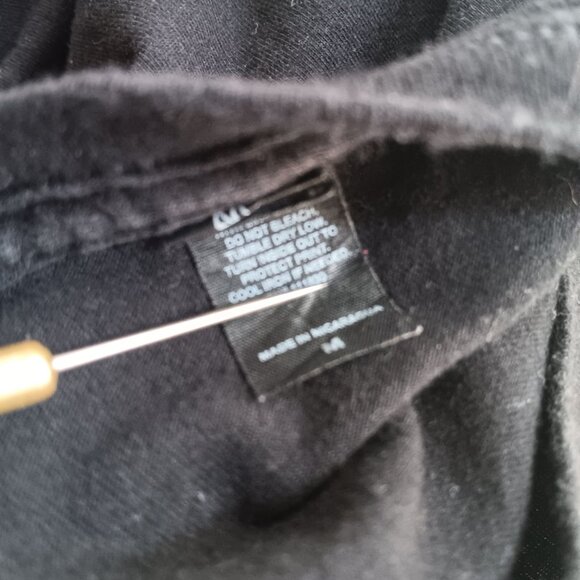 David Bowie Medium T-shirt Ziggy Strdust Graphic Tee Black Short Sleeve M Rock - Picture 3 of 3